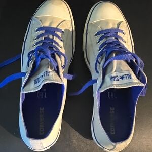 Converse Sneakers with Blue Accents
